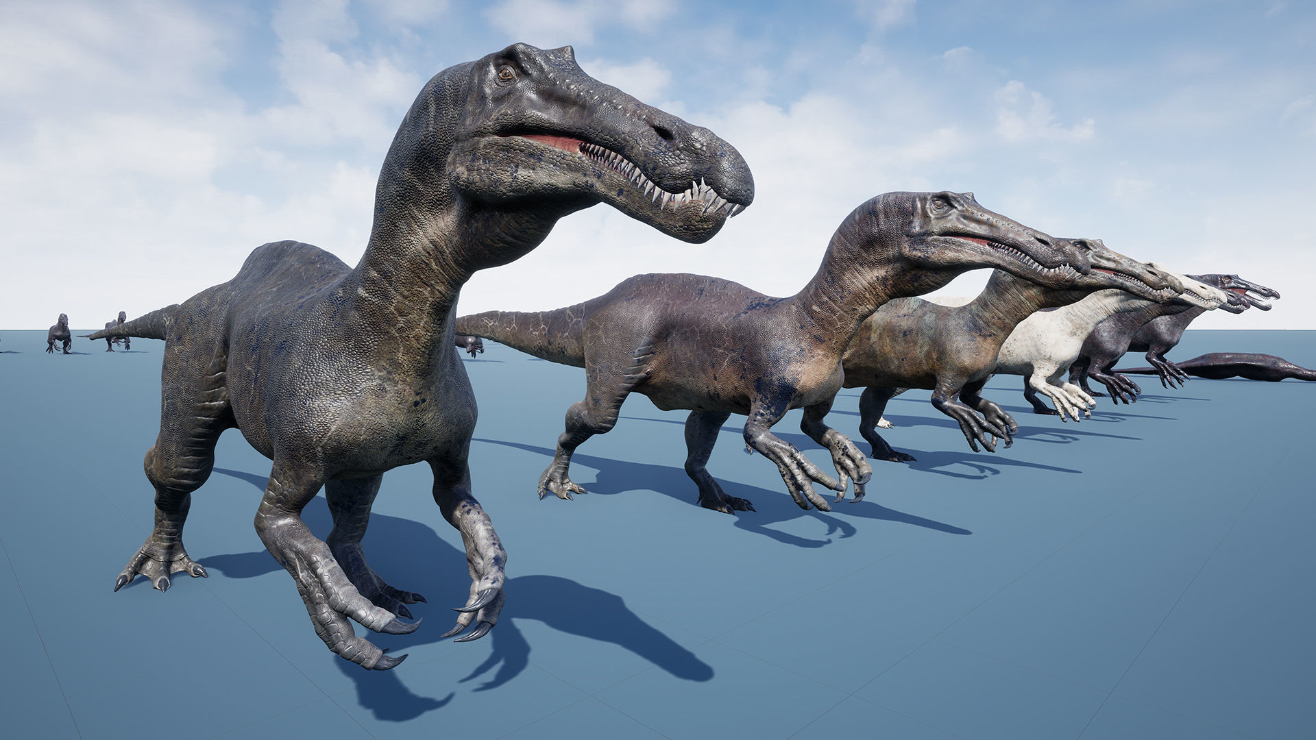 Dinosaur Suchomimus Tenerensis Unreal Engine and Unity Project Low-poly 3D model_15