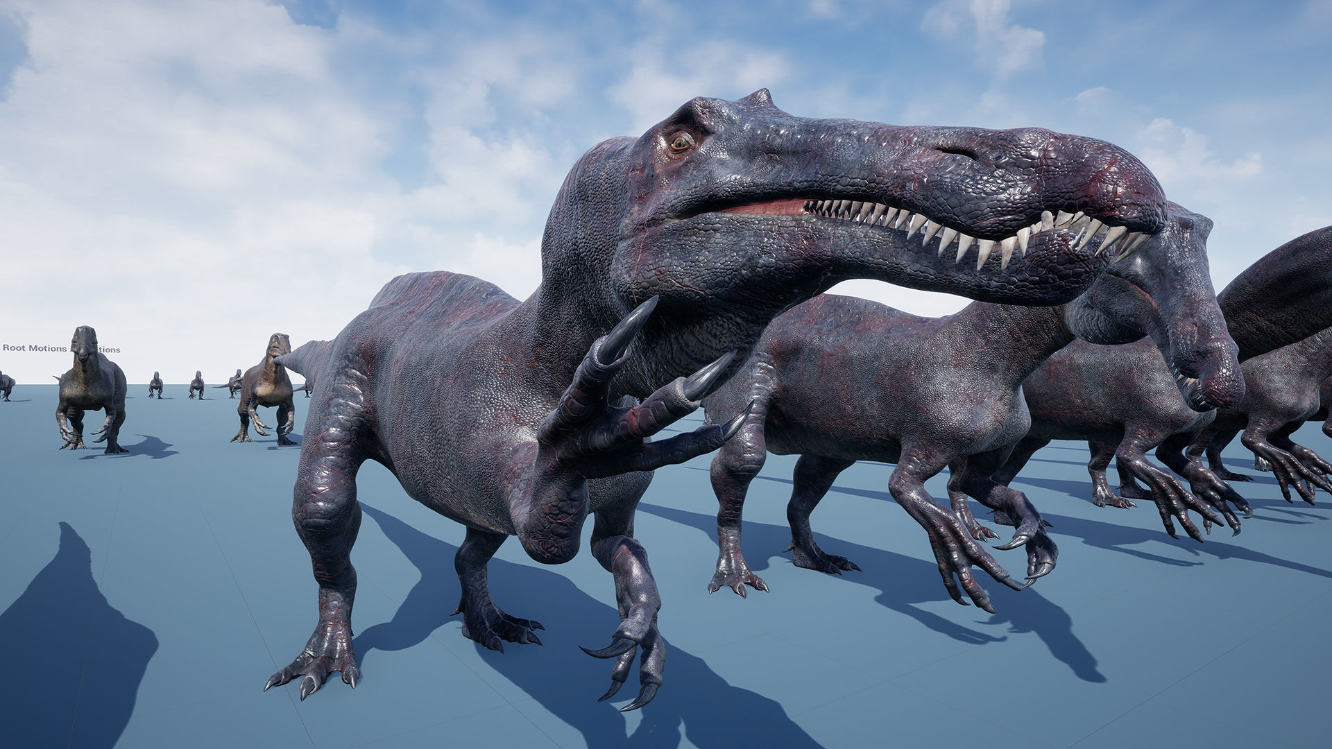 Dinosaur Suchomimus Tenerensis Unreal Engine and Unity Project Low-poly 3D model_16