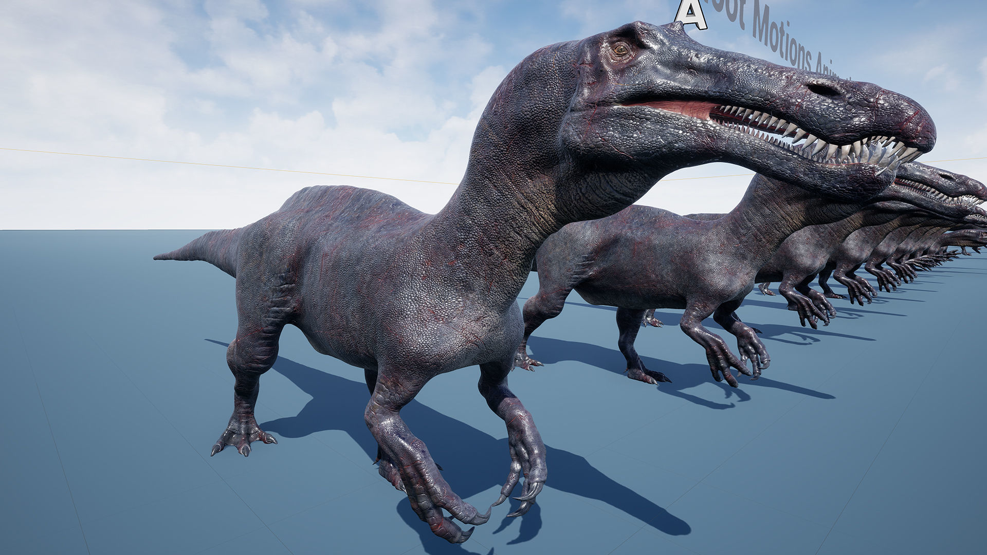 Dinosaur Suchomimus Tenerensis Unreal Engine and Unity Project Low-poly 3D model_7