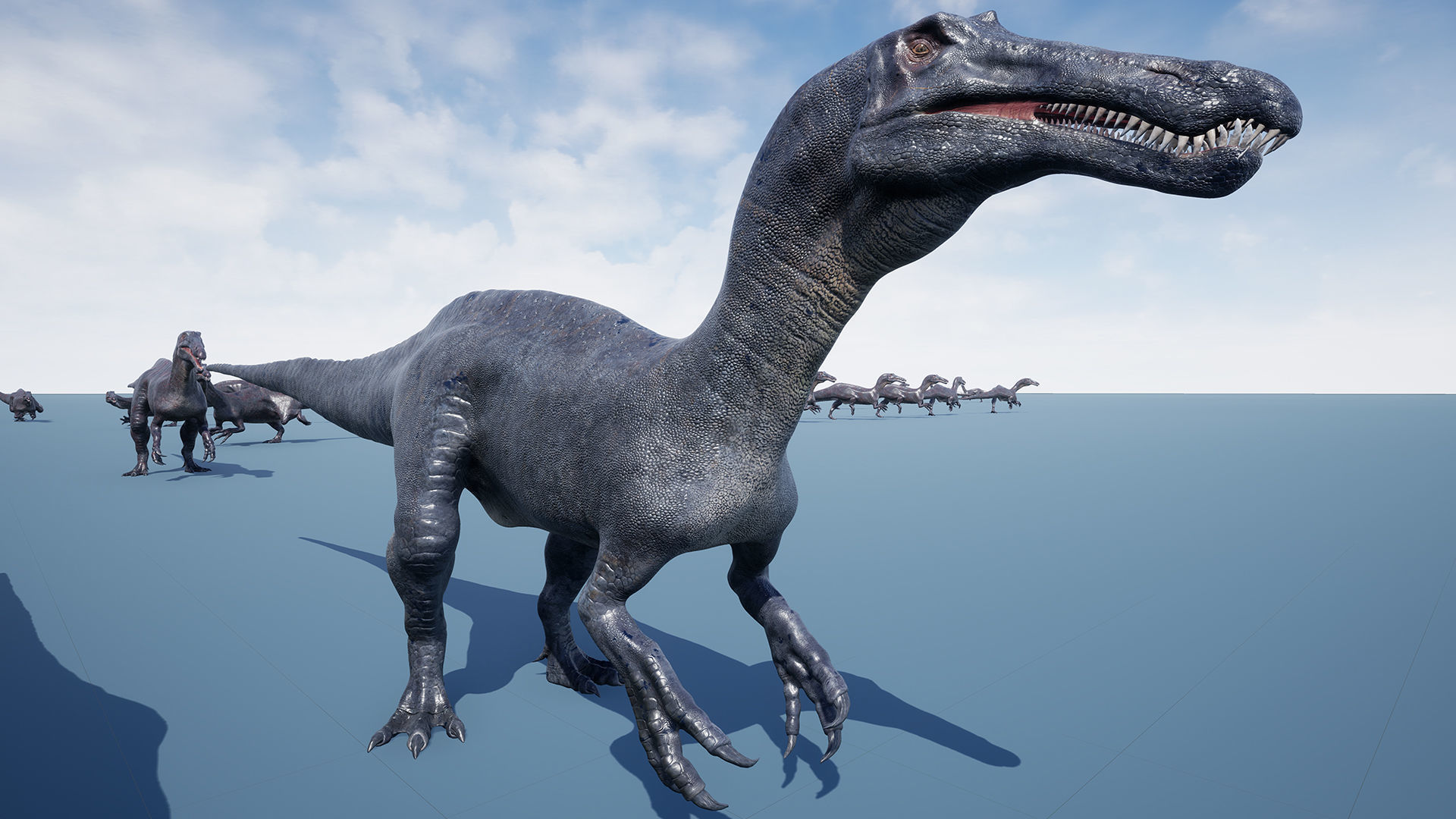 Dinosaur Suchomimus Tenerensis Unreal Engine and Unity Project Low-poly 3D model_12