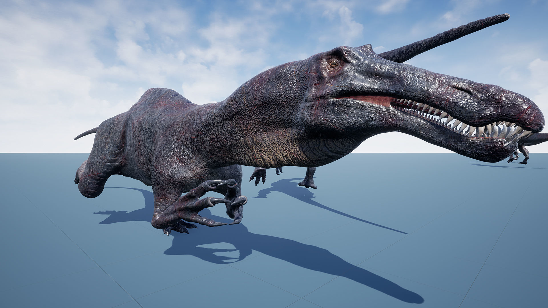 Dinosaur Suchomimus Tenerensis Unreal Engine and Unity Project Low-poly 3D model_8