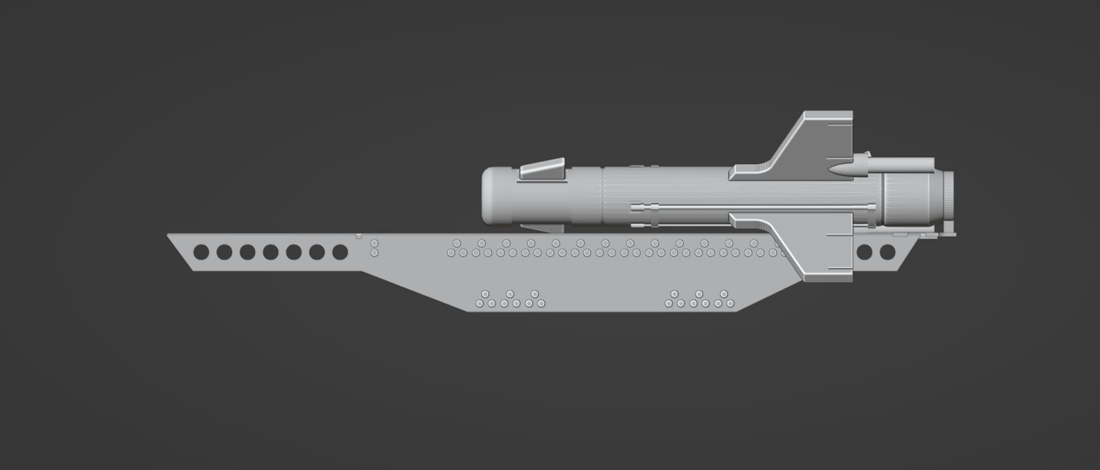 FALANGA 9M17 - FLEYTA - Anti-Tank Missile and Mount 3D print model_6
