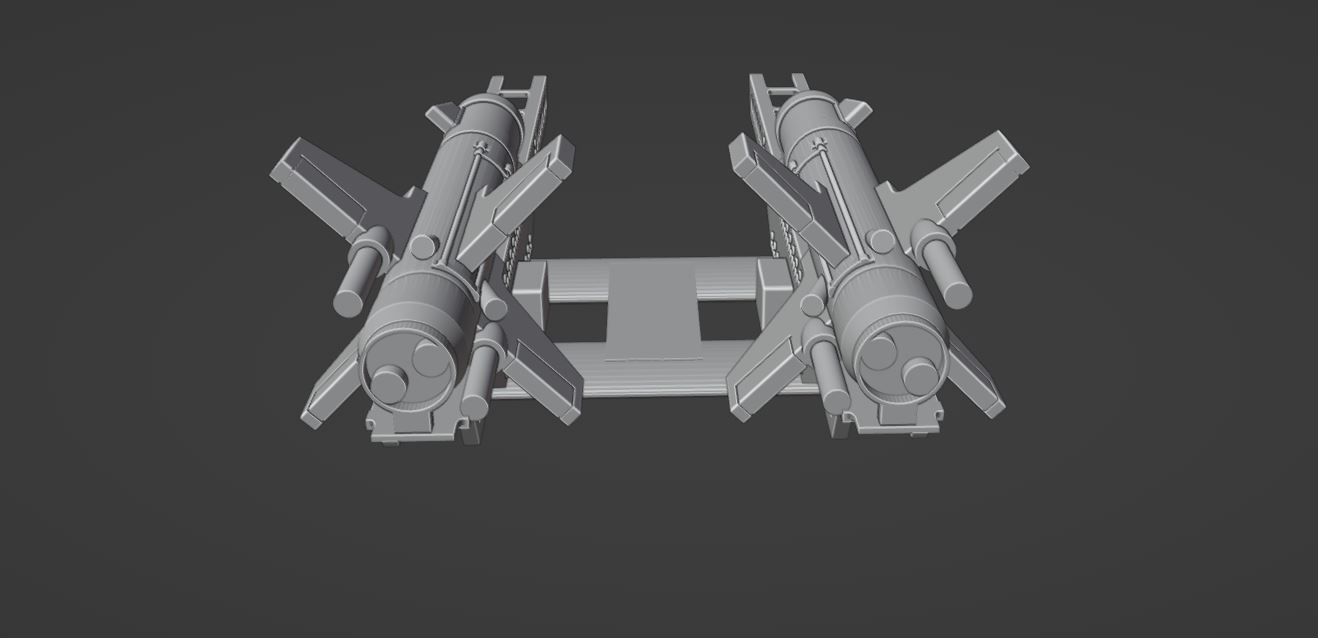 FALANGA 9M17 - FLEYTA - Anti-Tank Missile and Mount 3D print model_1