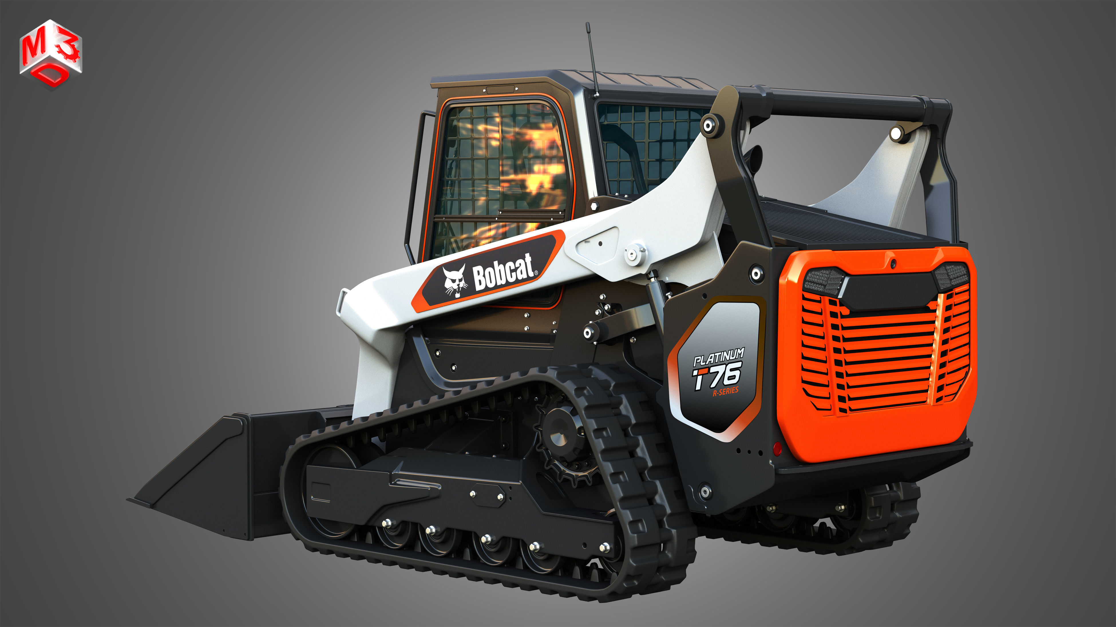 T76 - S76  Platinum Compact Track - Skid Steer Loaders 2 in 1 3D Model Collection_8