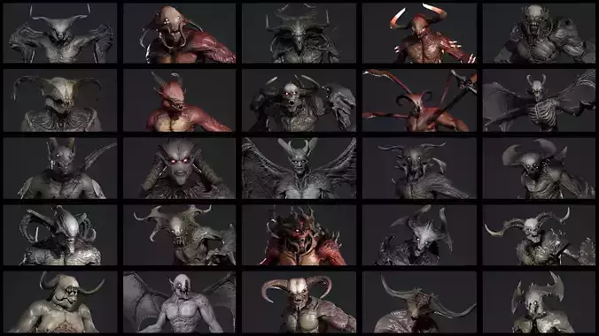Legendary Demon Pack 3D Model Collection