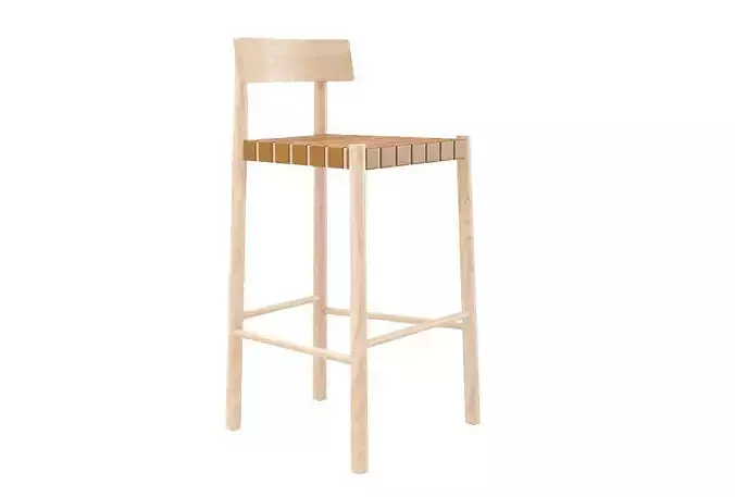 A-Line Frame Bar and Counter Stools 3D model