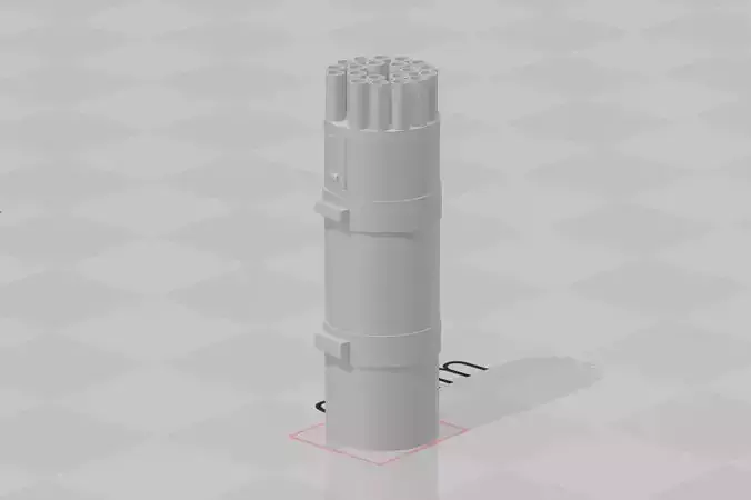 Russian B-8V20A Missile Pod 3D print model