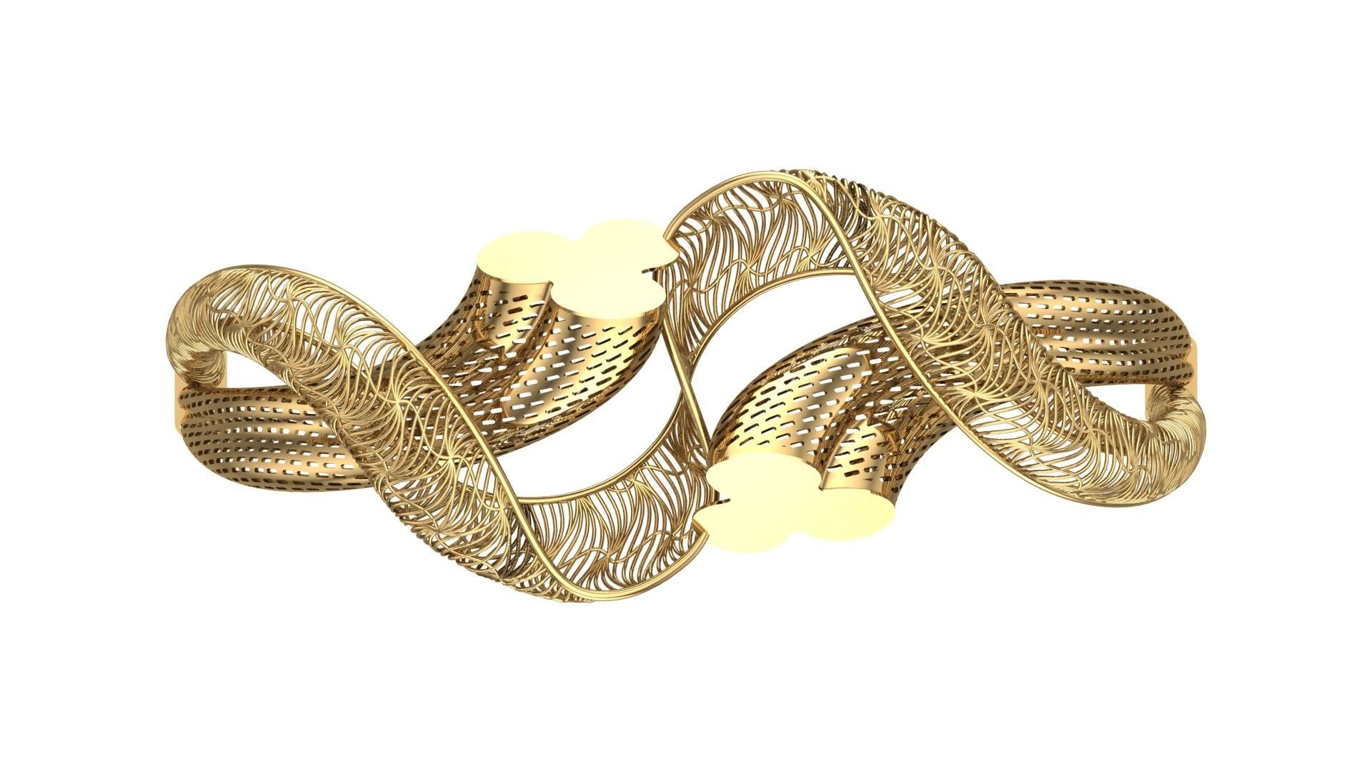 NEW COLLECTION BRACELEST and RING-BK04 3D print model_3