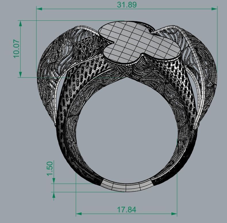 NEW COLLECTION BRACELEST and RING-BK04 3D print model_6
