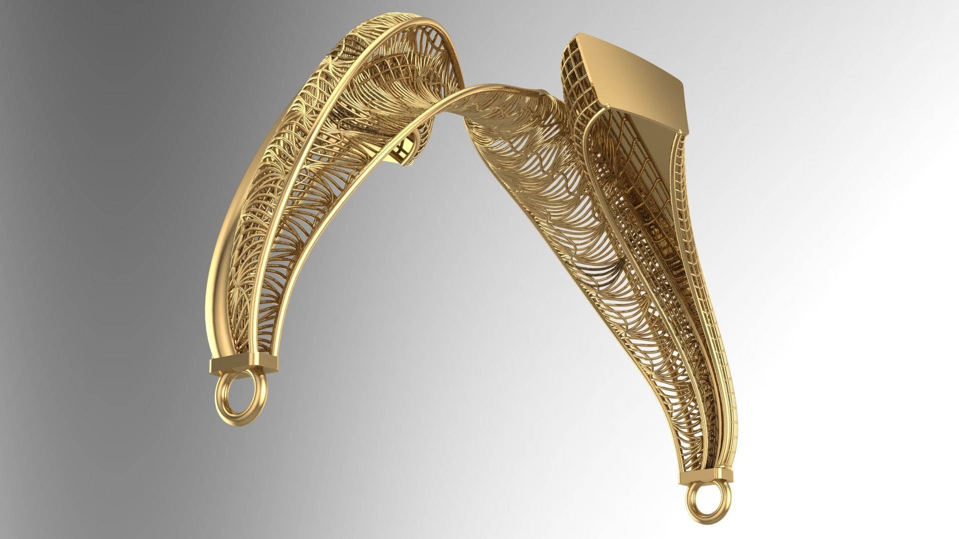 NEW COLLECTION BRACELEST and RING-BK06 3D print model_5