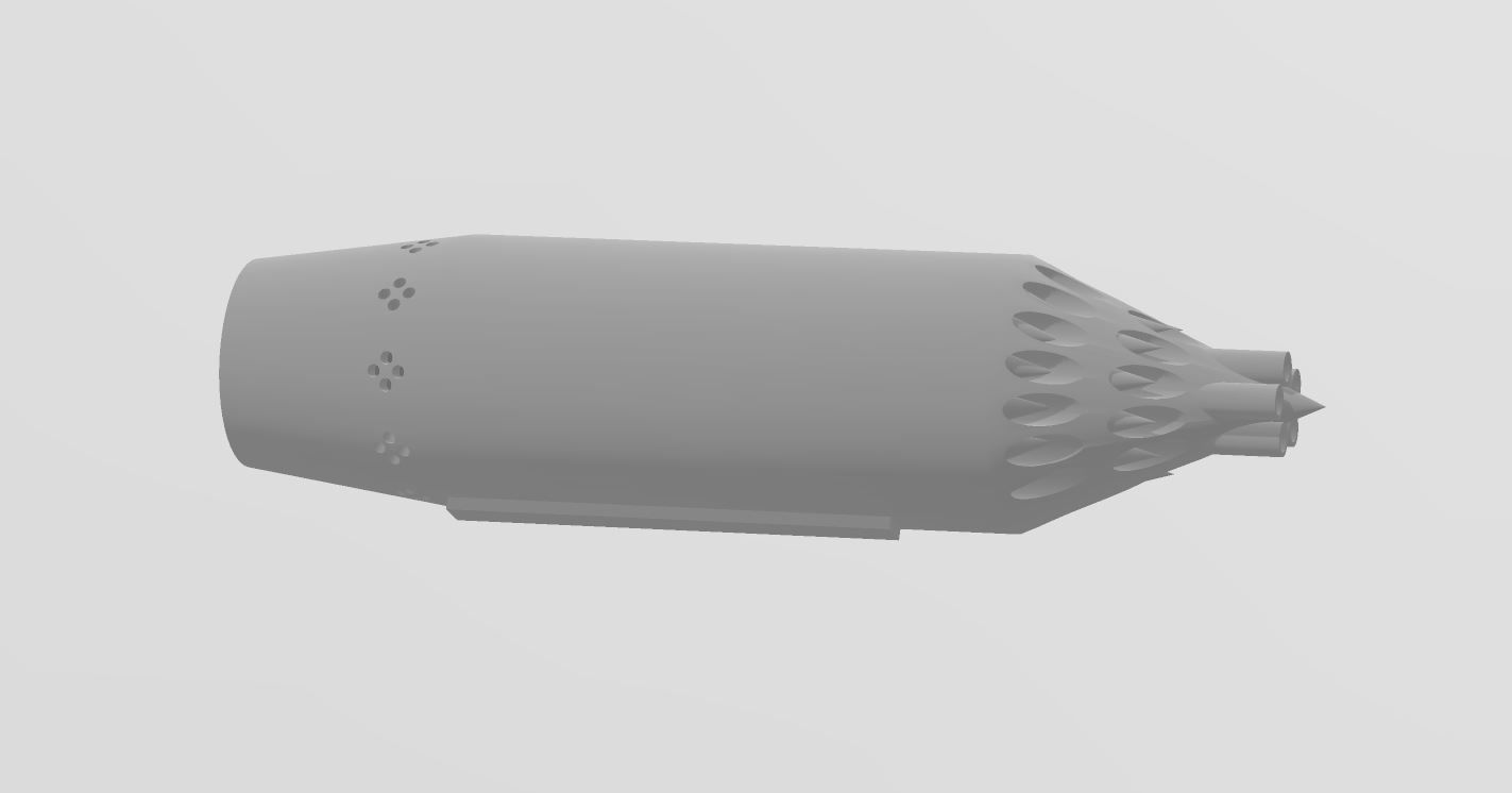 Russian UB-16-57 UMP Rocket Launcher 3D print model_1