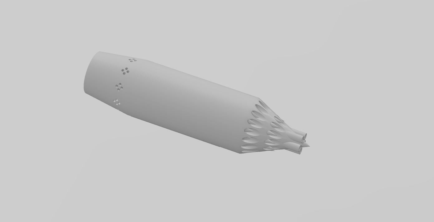 Russian UB-16-57 UMP Rocket Launcher 3D print model_4