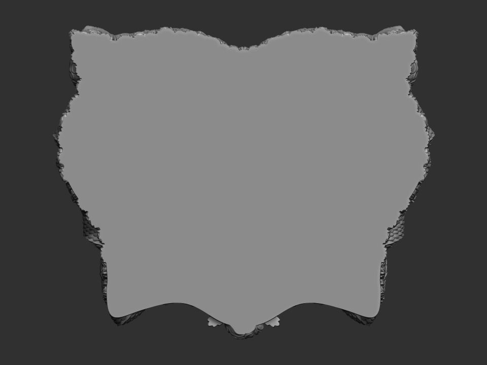 Decorative board 3D print model_3