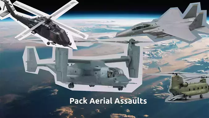 Pack Aerial Assaults Aircrafts - 10 Aircrafts