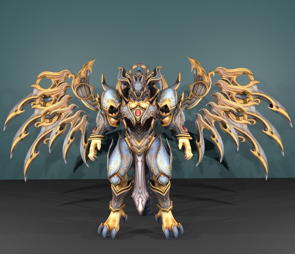 Bahamut 3D model_1