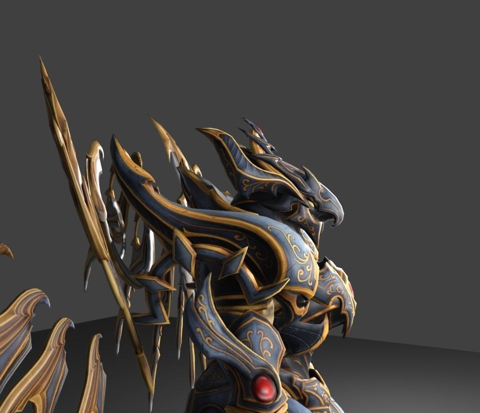 Bahamut 3D model_3