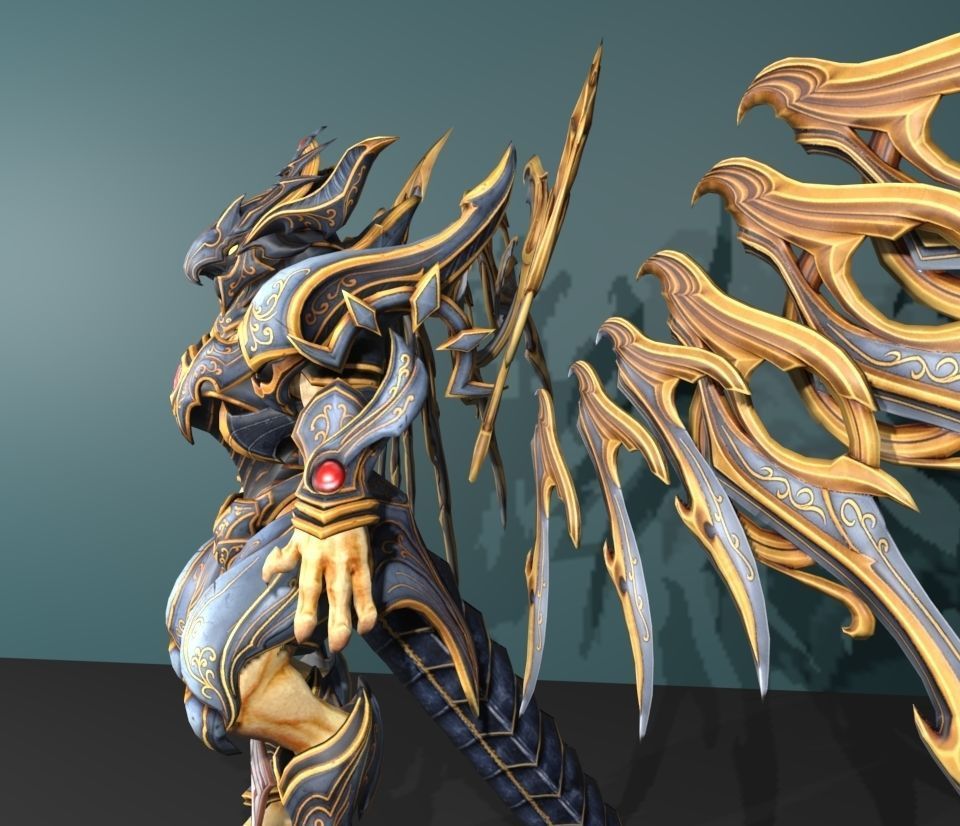 Bahamut 3D model_2