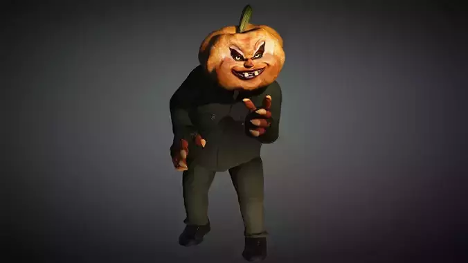  Pumpkin High quality character full Rigged and Animated
