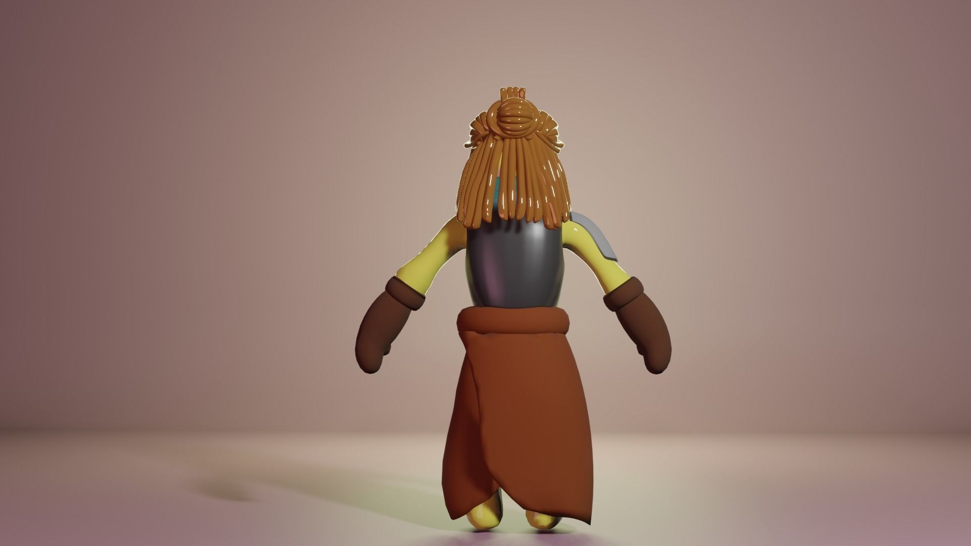 Slime Amarelo 3D model_4