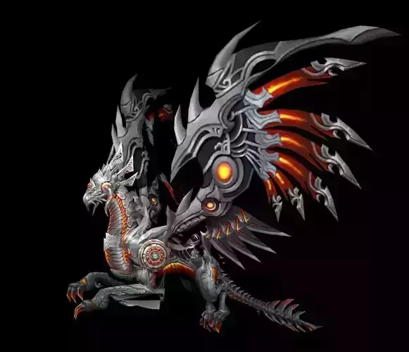cyber dragon 3D model