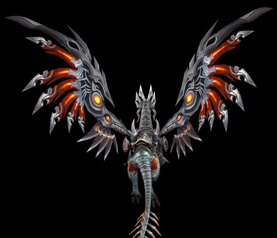 cyber dragon 3D model_4