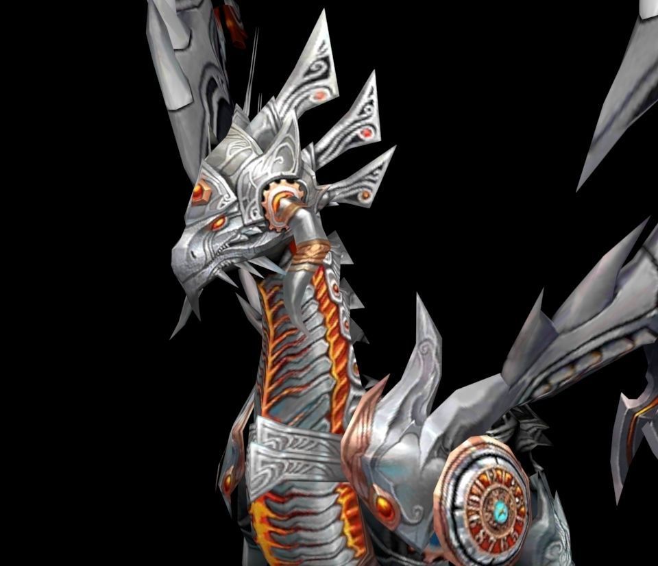 cyber dragon 3D model_1