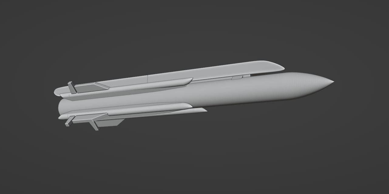 Russia KH-31 Missile - NATO AS-17 Krypton 3D print model_4
