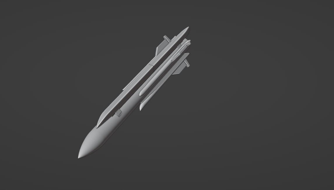 Russia KH-31 Missile - NATO AS-17 Krypton 3D print model_6