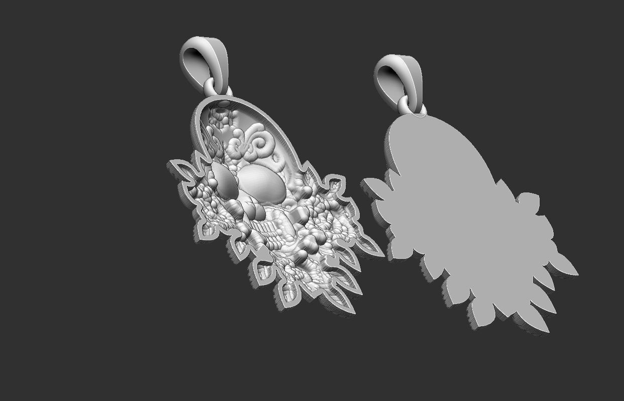 Sugar Skull  3D print model_4