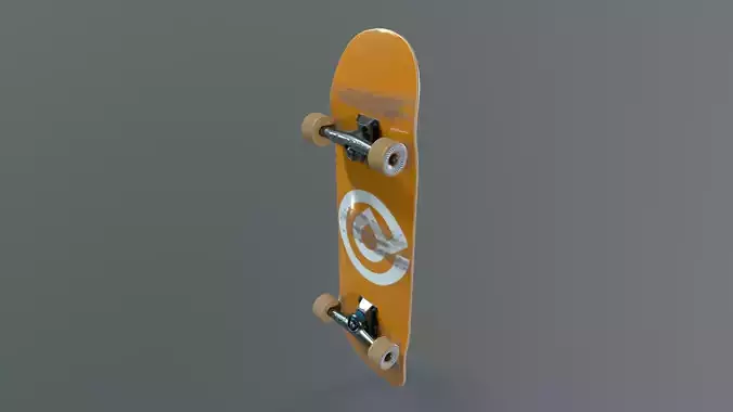 Skateboard Mid Poly Model 