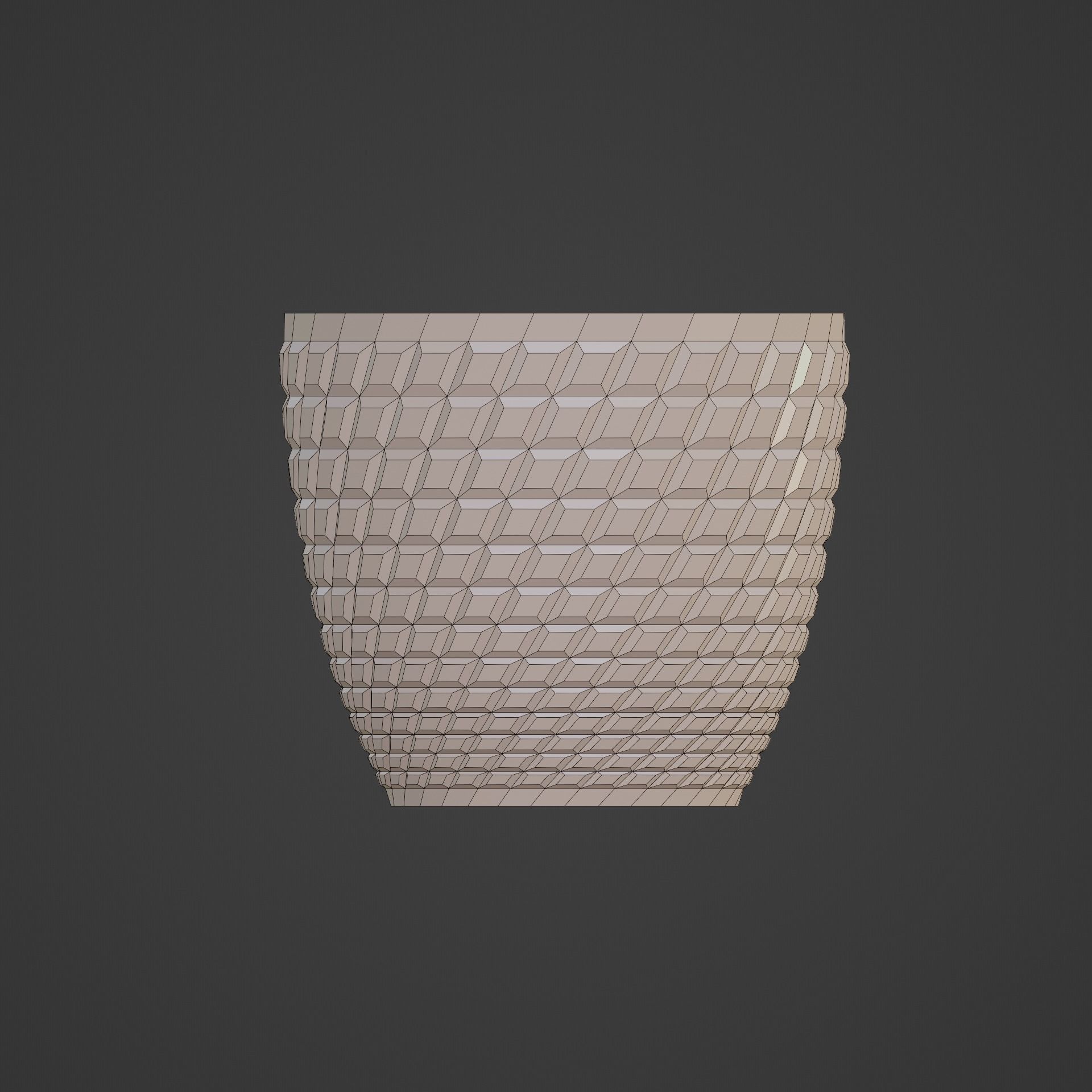 Flower Bowl vase 3D model_5