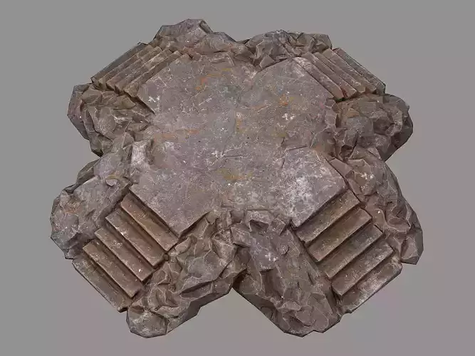 Staris Rock 01 Low-poly 3D model