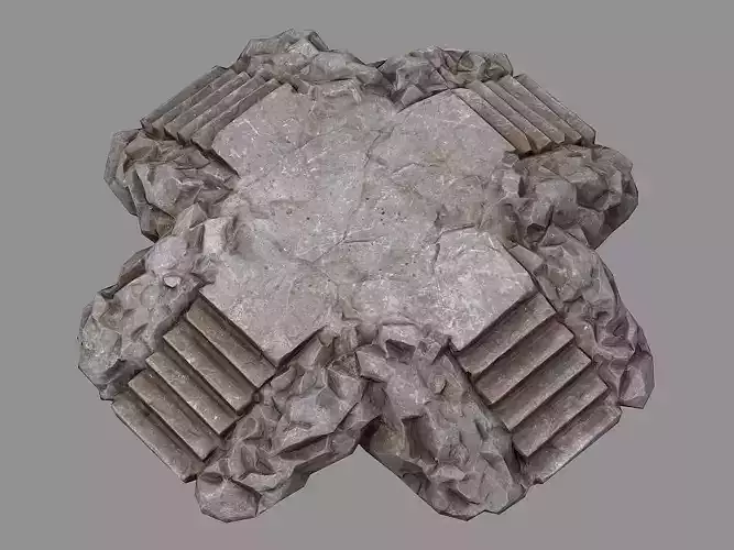 Staris Rock 02 Low-poly 3D model
