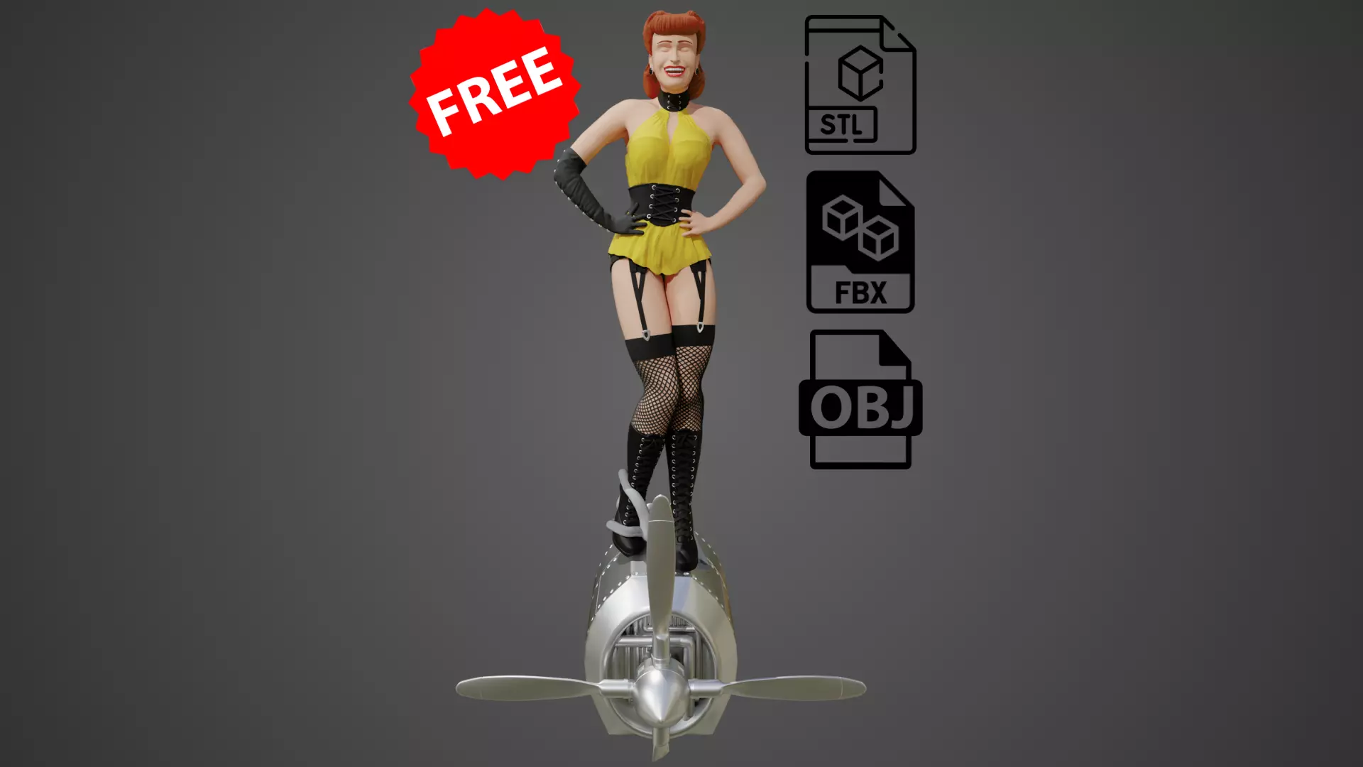 Sally Jupiter Silk Spectre - Free 3D Print Free 3D print model