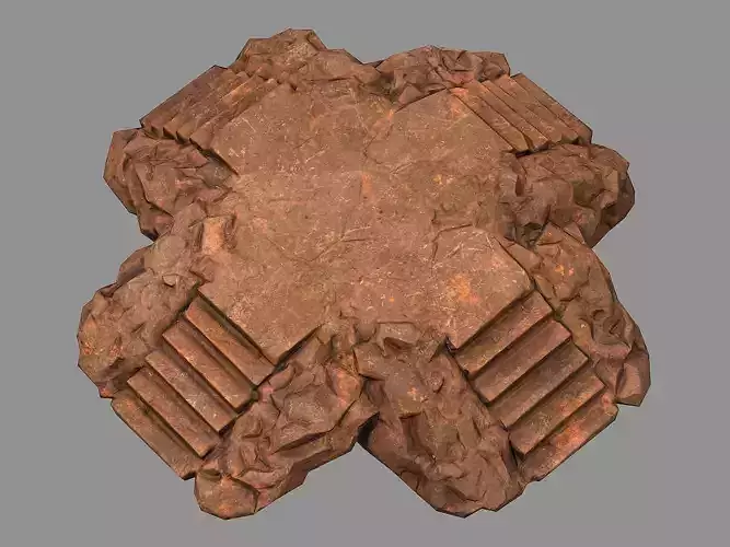 Staris Rock 04 Low-poly 3D model