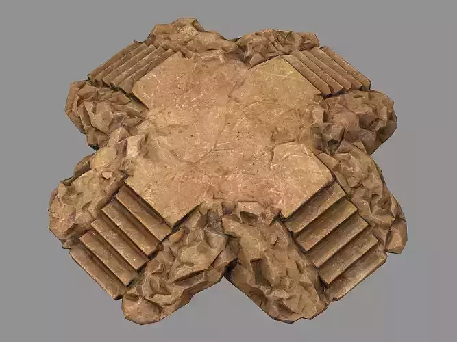 Staris Rock 05 Low-poly 3D model