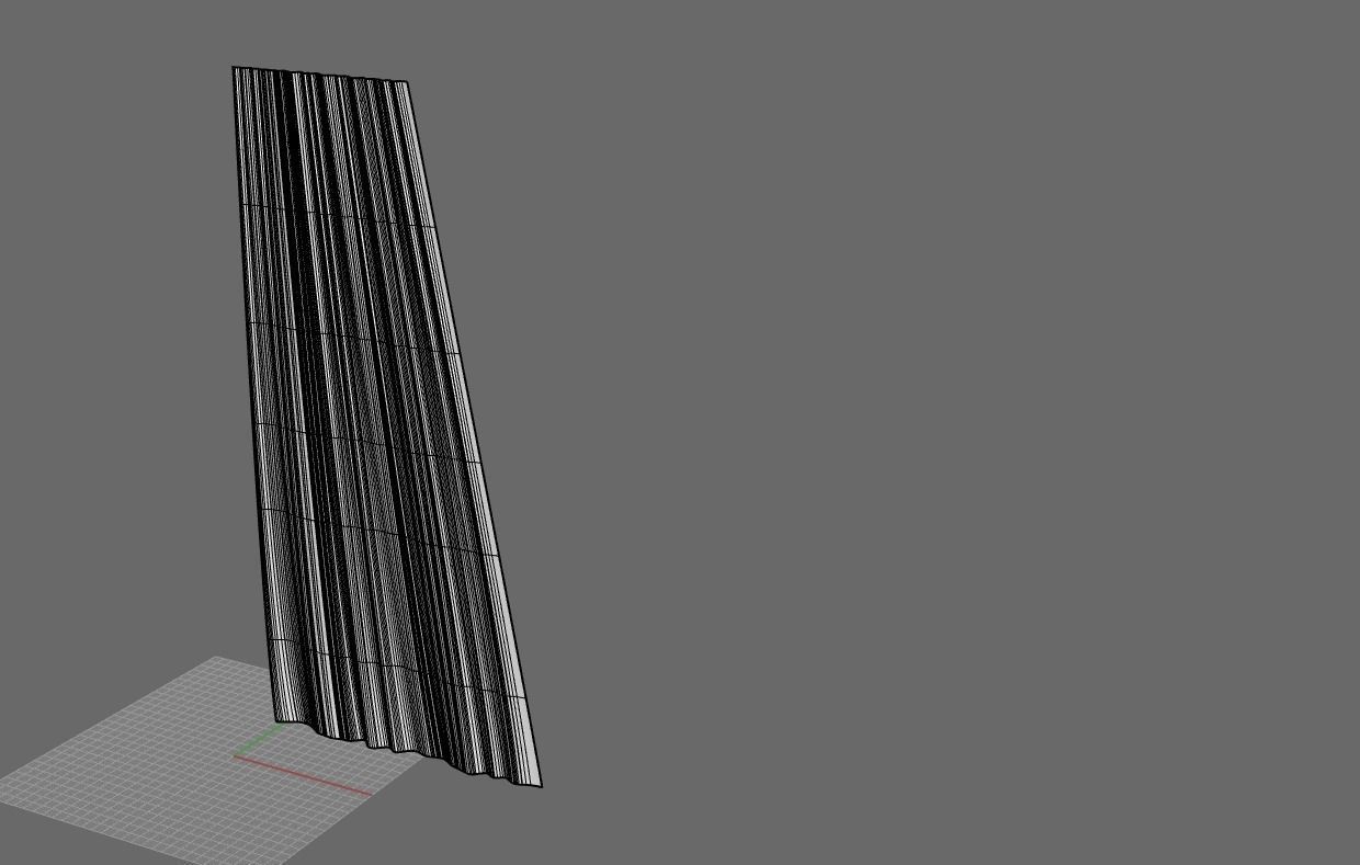 Curtain Straight Line Pack 01 3D model_17