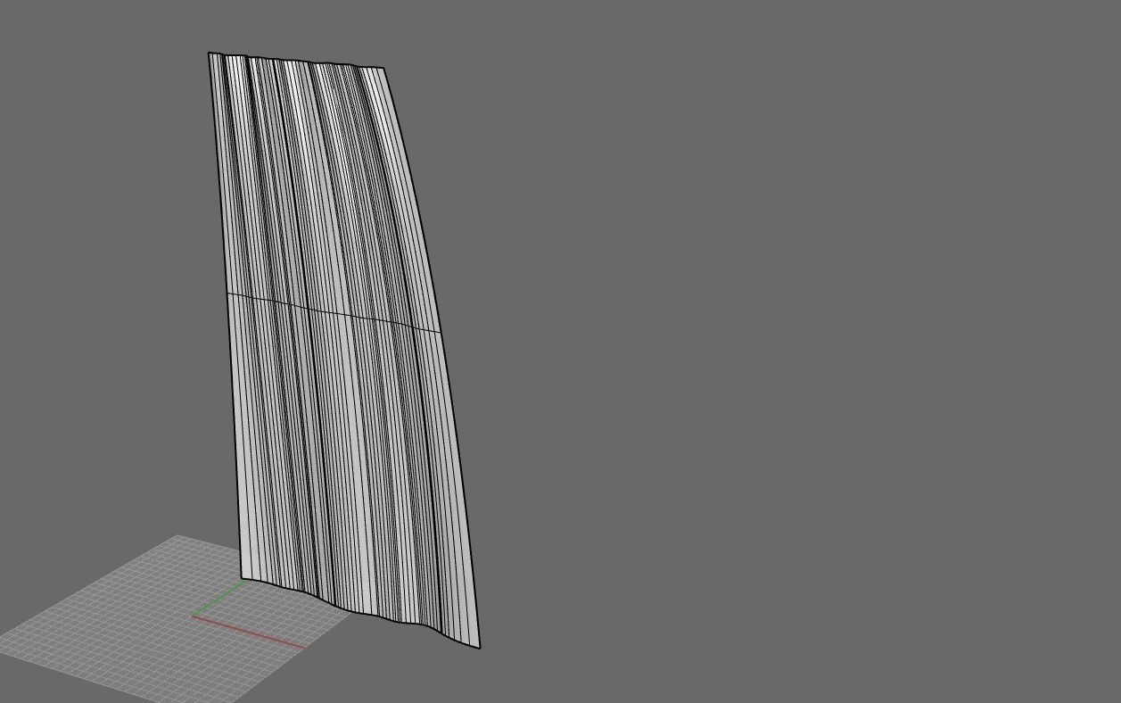 Curtain Straight Line Pack 01 3D model_16
