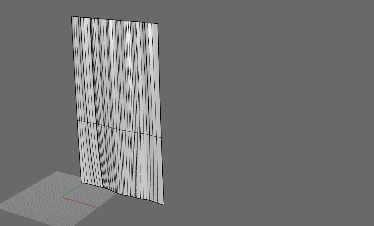Curtain Straight Line Pack 01 3D model_15