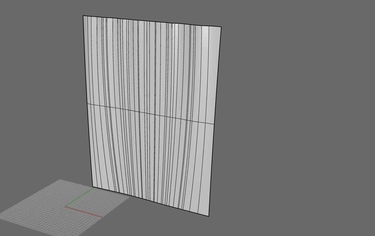 Curtain Straight Line Pack 01 3D model_13