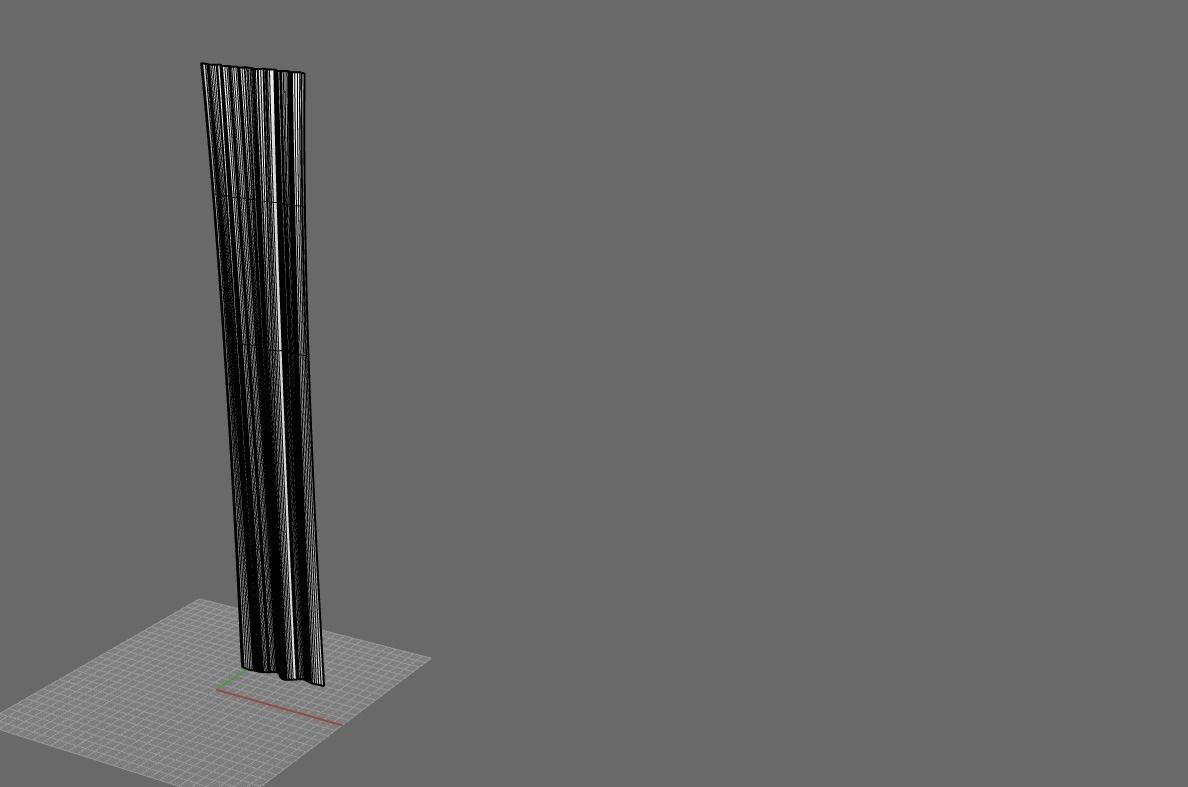 Curtain Straight Line Pack 01 3D model_18