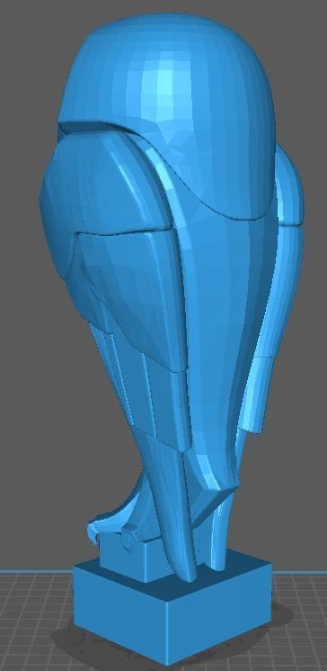 Art Deco Owl Statue 3D print model_5
