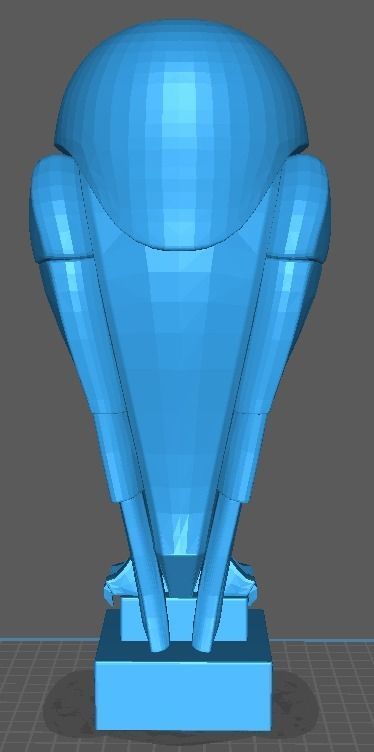 Art Deco Owl Statue 3D print model_4