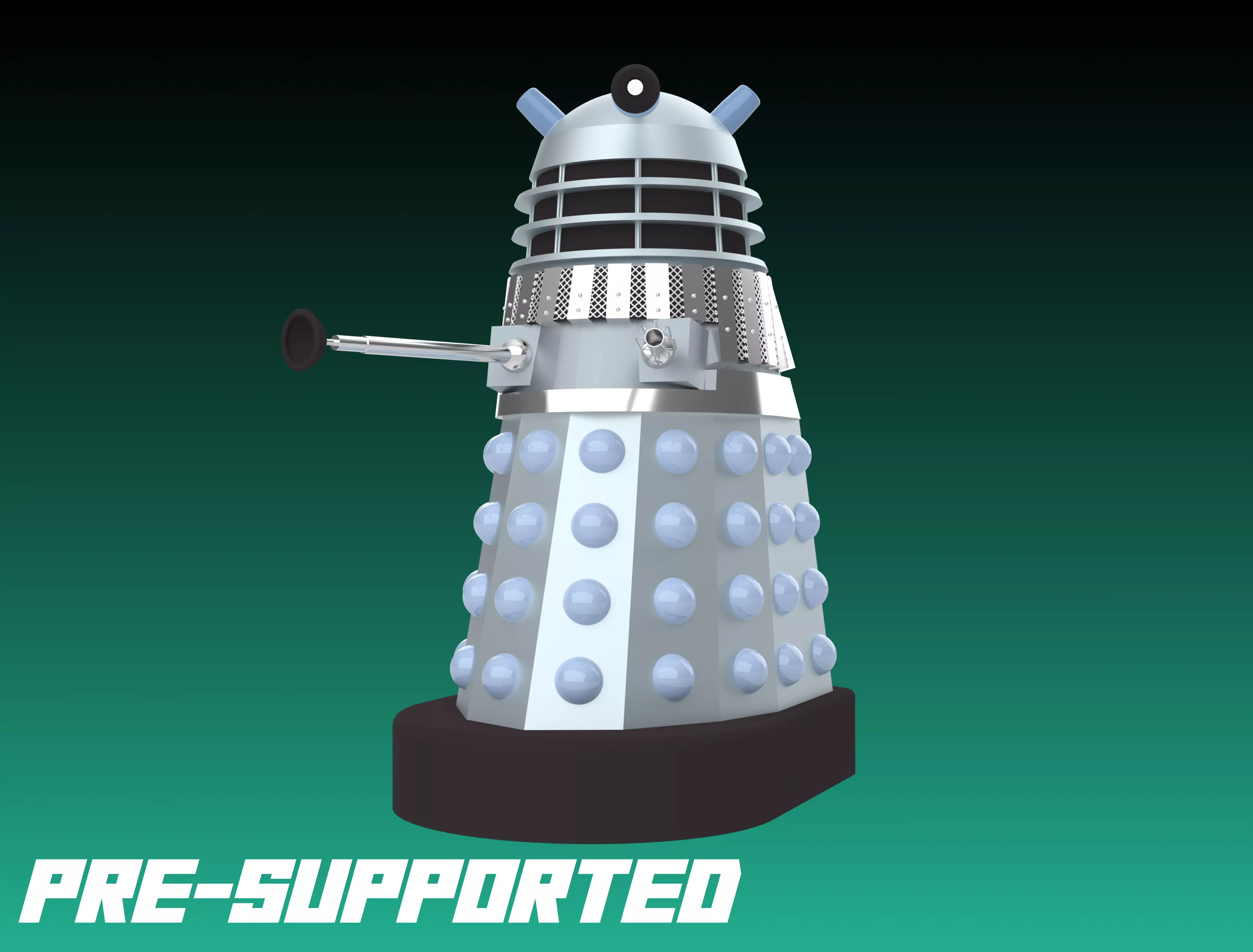 2150AD Dalek - 32mm Miniature 3D print model_0