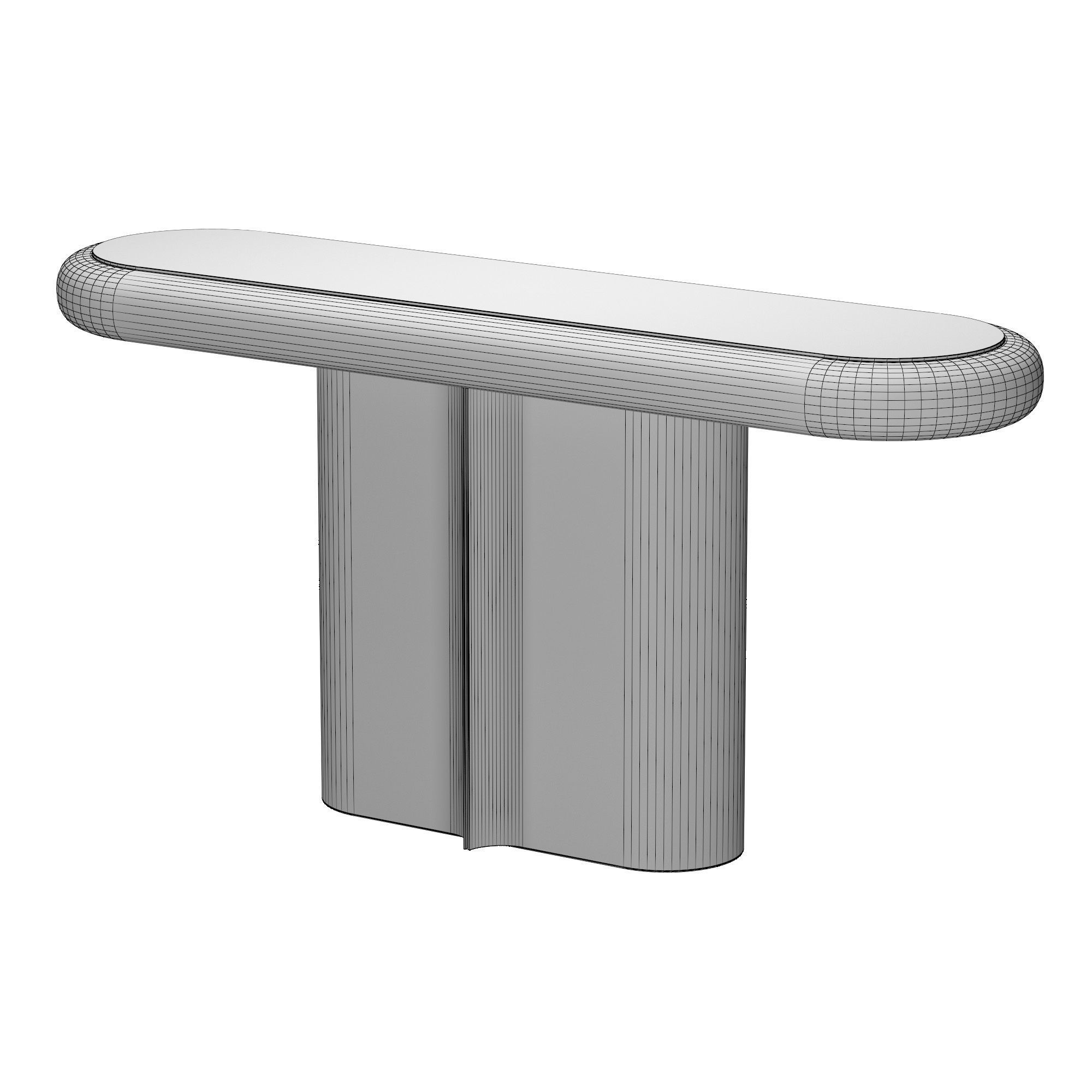 Oval CONSOLE 3D model_4