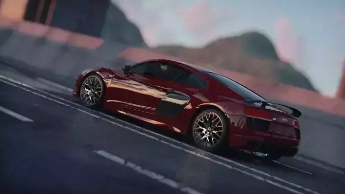 Audi R8 V10 Plus 2016 3D VRAY  model 3D model