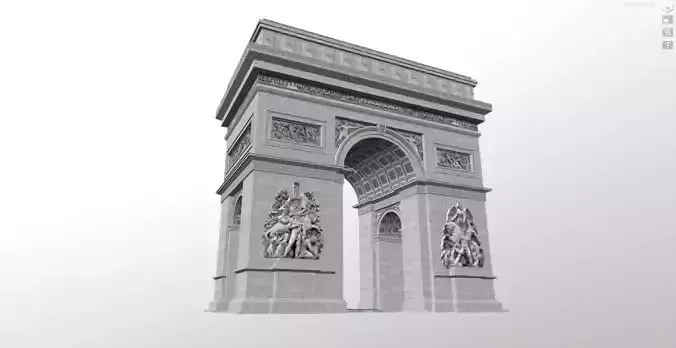 Arc de Triomphe 3d Model