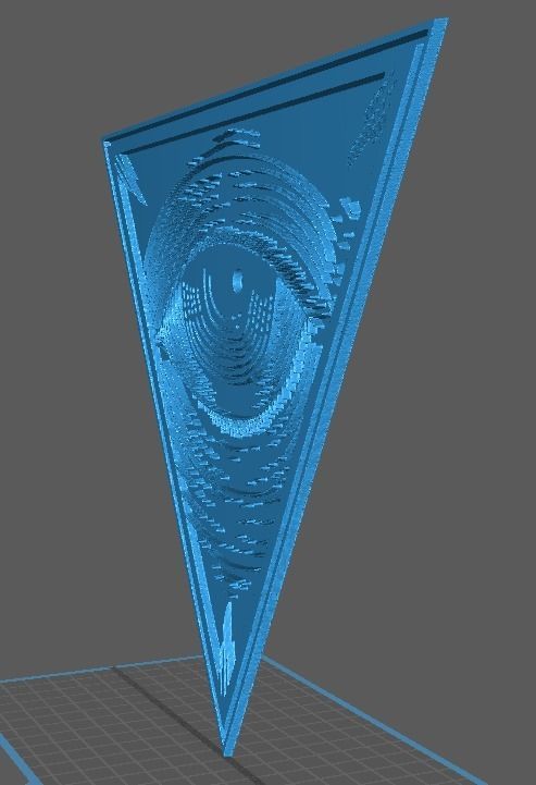 All Seeing Eye CNC Relief 3D print model_1