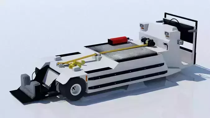 Pushback Lektro 8750 tractor Low Poly  Low-poly 3D model