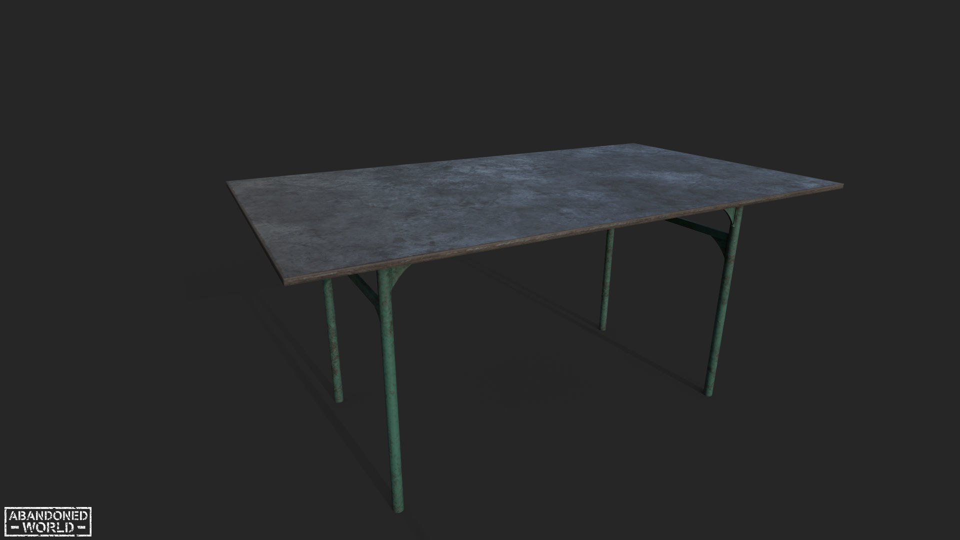 Old Playground Props Set Low-poly 3D model_13